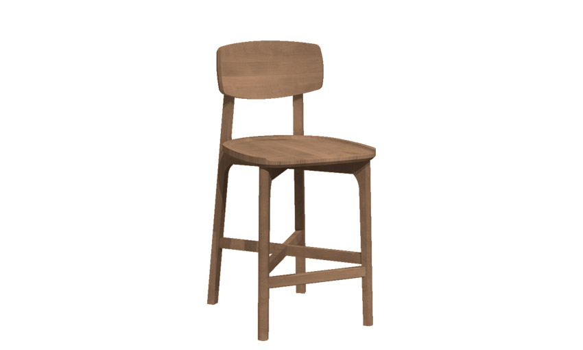 Walnut Stool - BSFW-1910